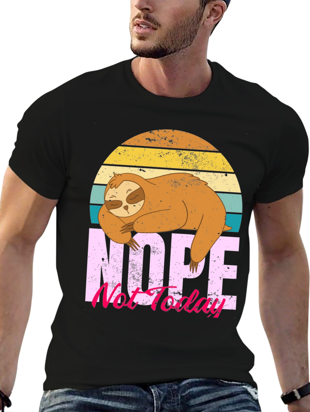 Nope Not Today Sloth Graphic Tee