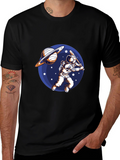 Astronaut Baseball Graphic T-Shirt