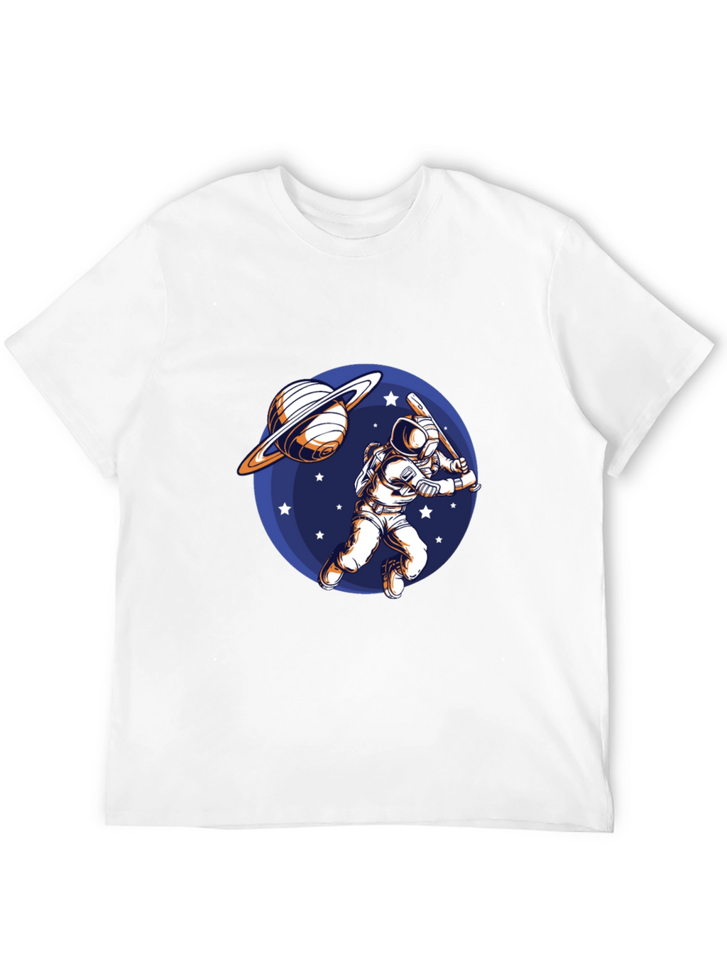 Astronaut Baseball Graphic T-Shirt