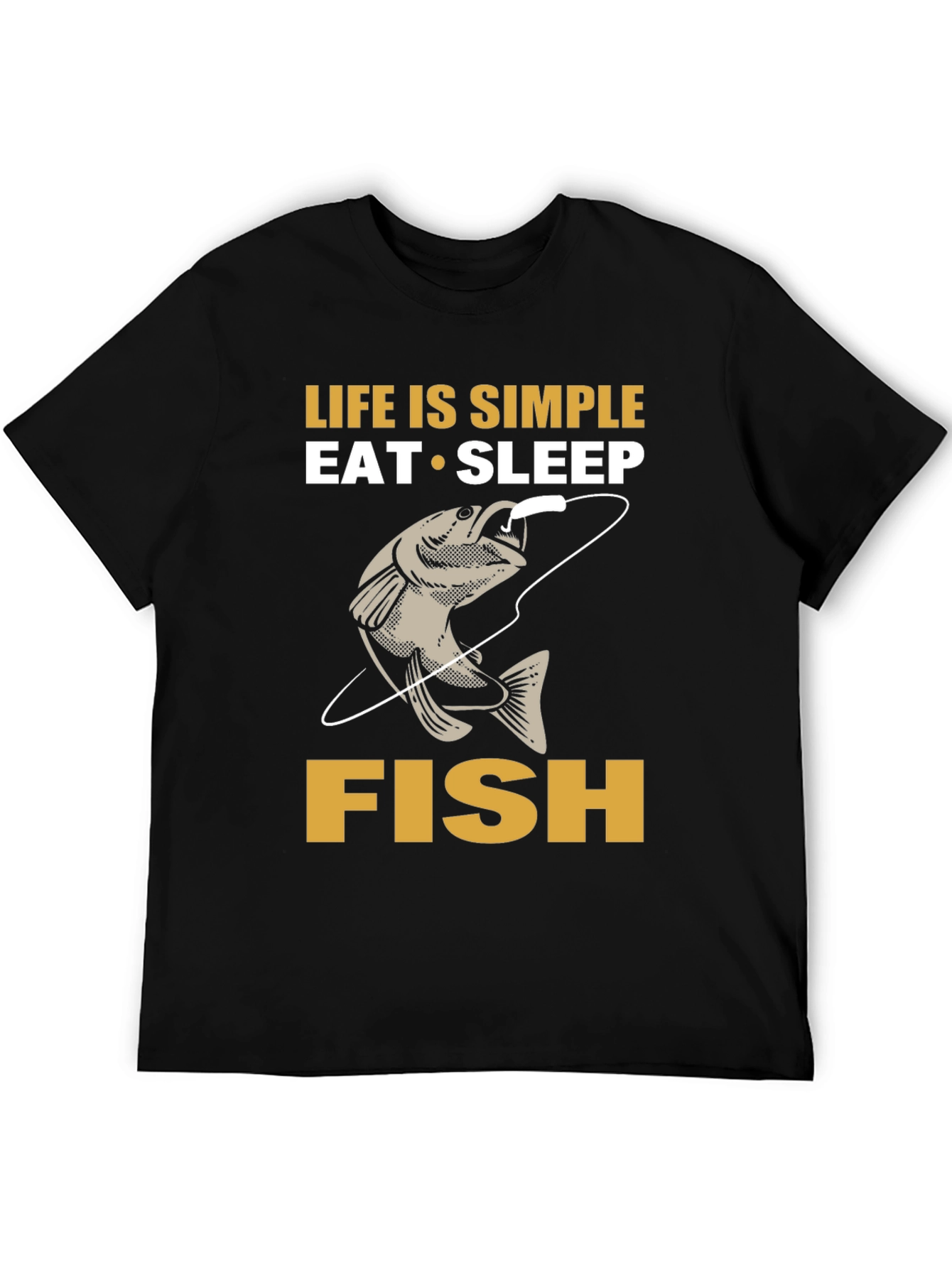 Life is Simple Eat Sleep Fish T-Shirt