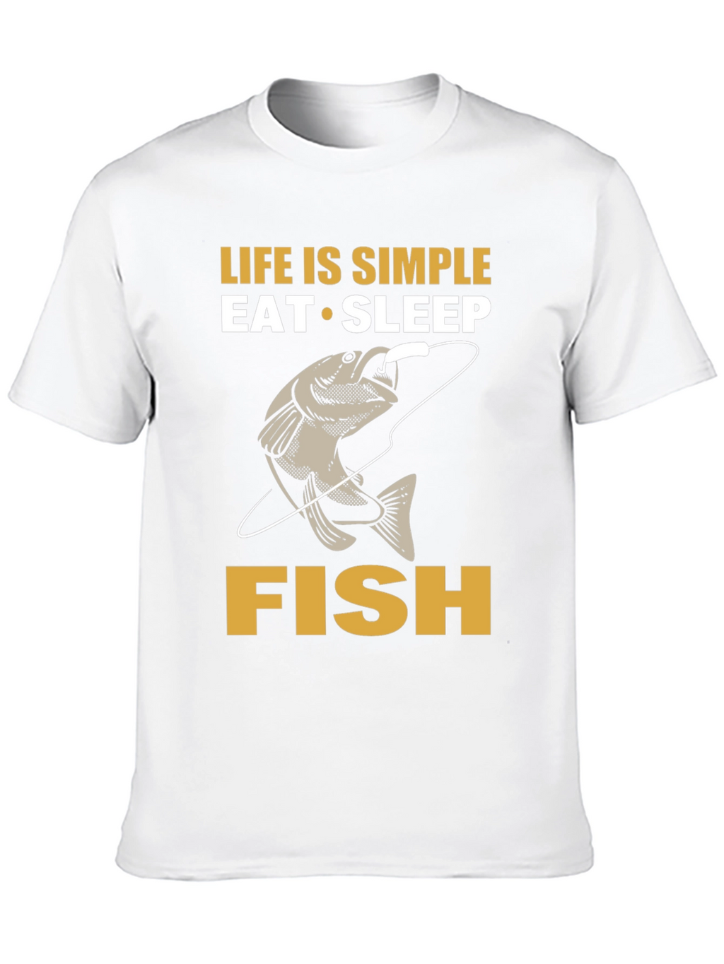 Life is Simple Eat Sleep Fish T-Shirt