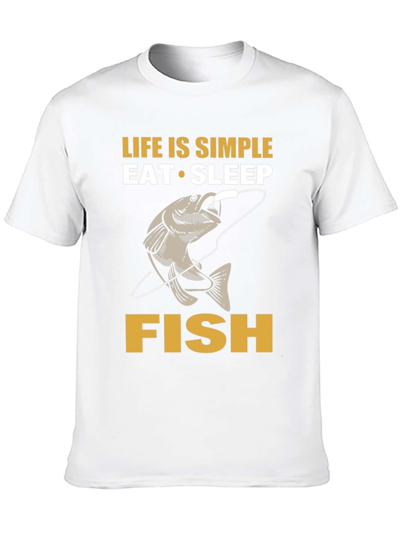 Life is Simple Eat Sleep Fish T-Shirt