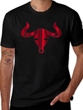 Bold Bull Graphic Tee - Black