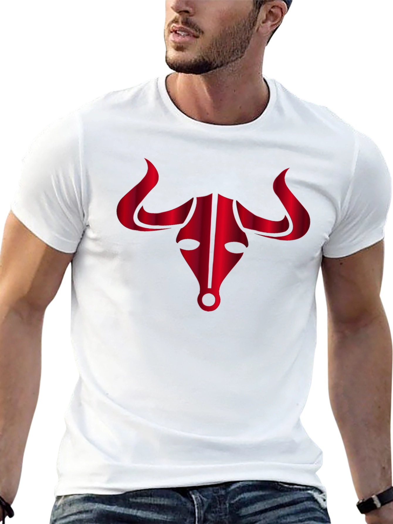 Bold Bull Graphic Tee - Black