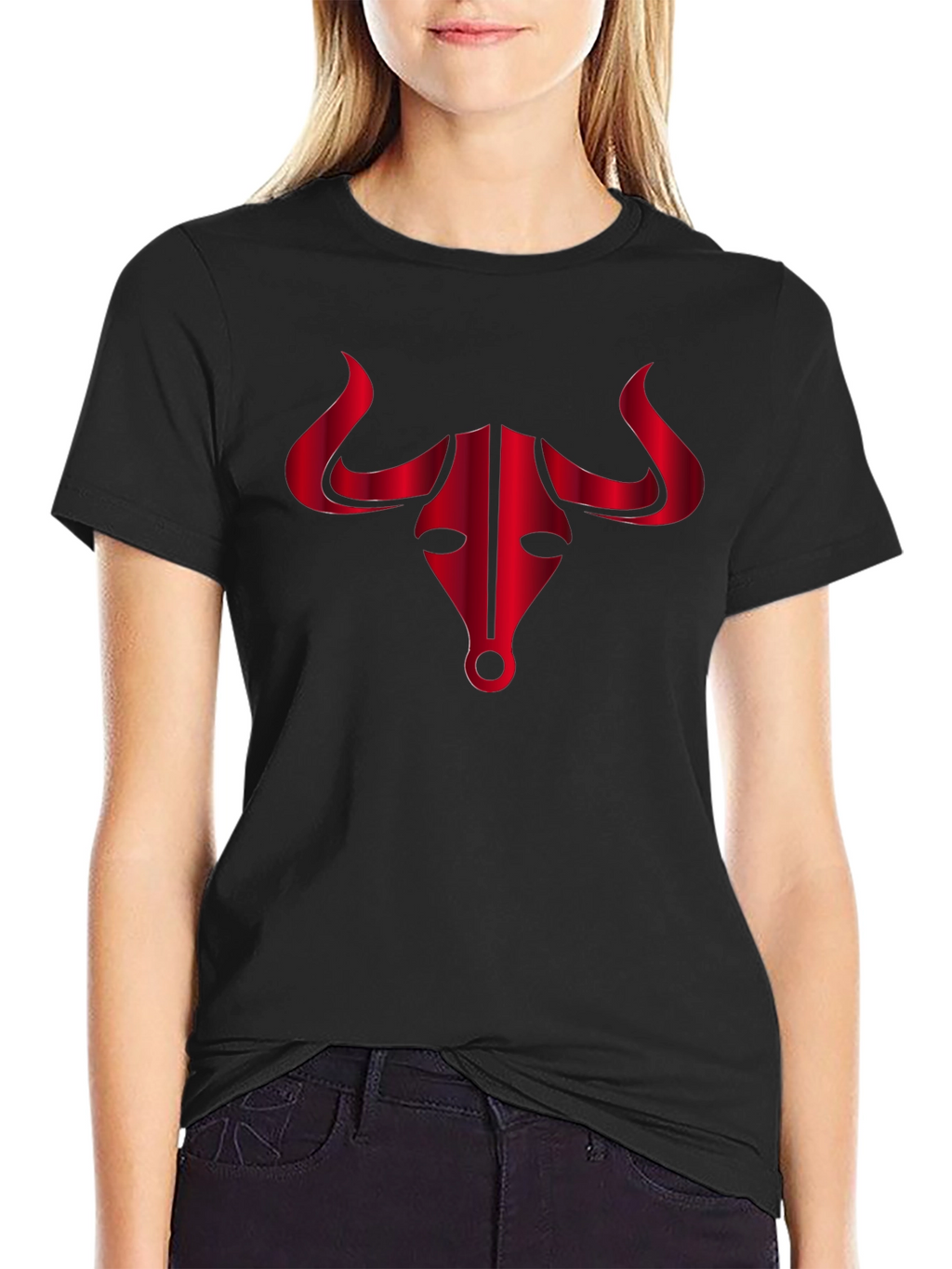 Bold Bull Graphic Tee - Black