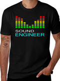 Sound Engineer Graphic Tee - Black T-Shirt