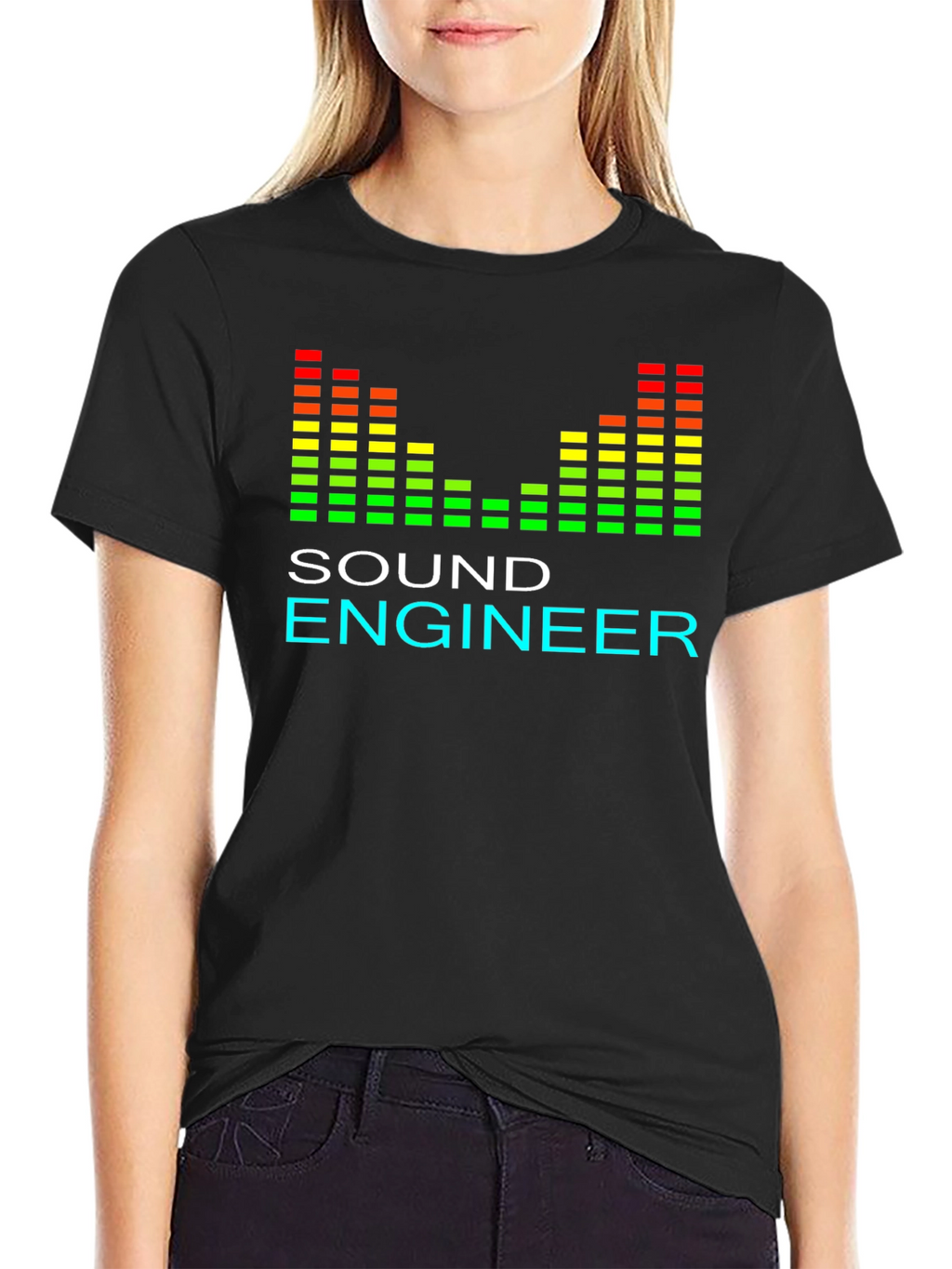 Sound Engineer Graphic Tee - Black T-Shirt