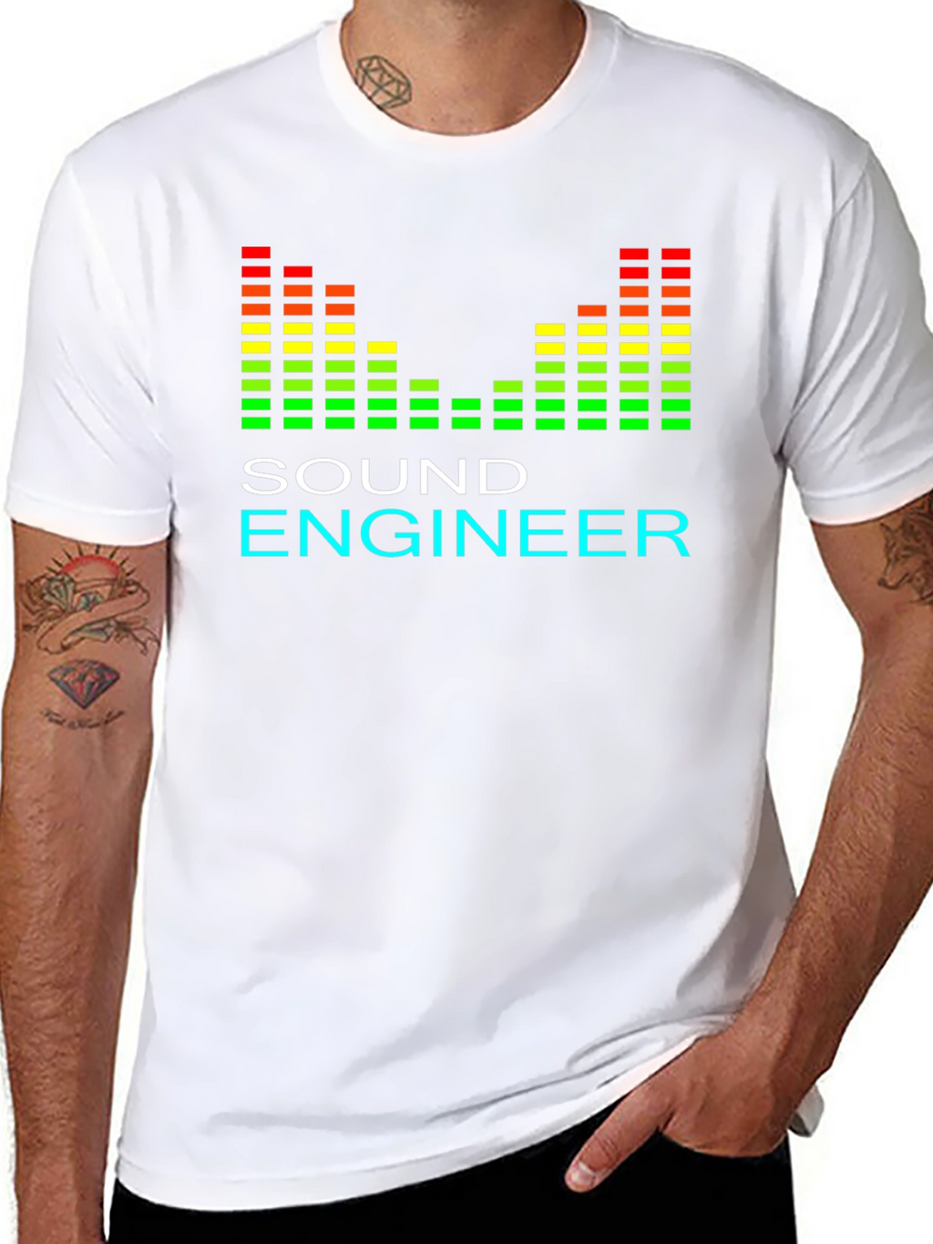 Sound Engineer Graphic Tee - Black T-Shirt