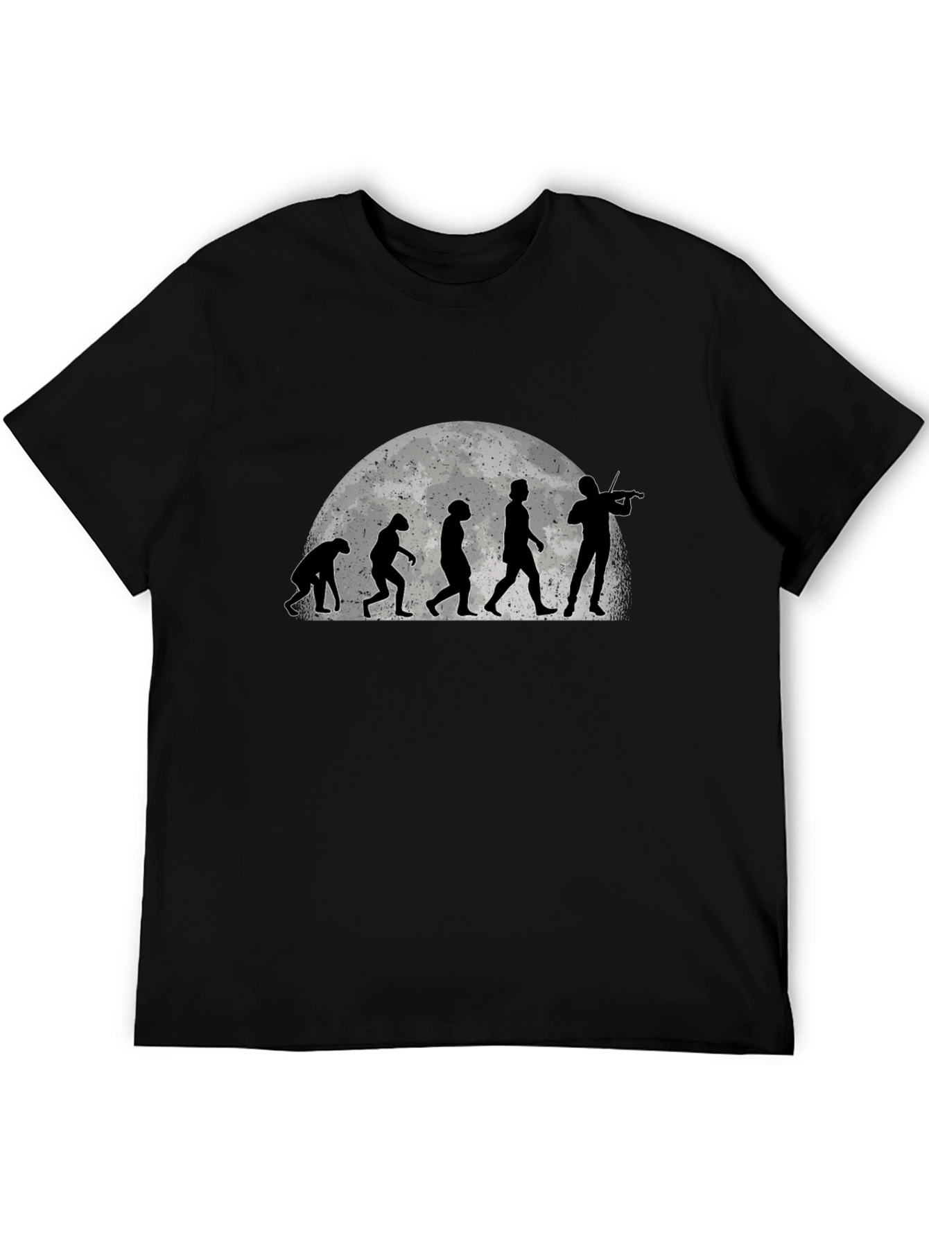 Evolution of Violinist T-Shirt - Black Cotton Tee