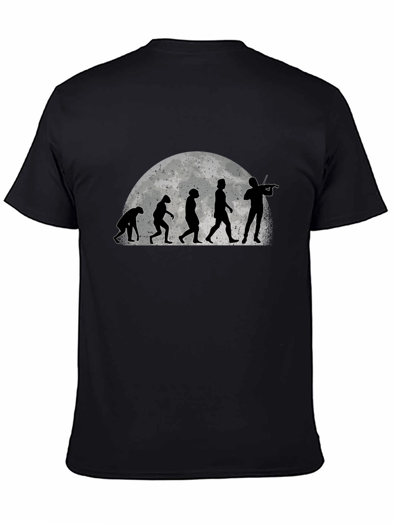 Evolution of Violinist T-Shirt - Black Cotton Tee