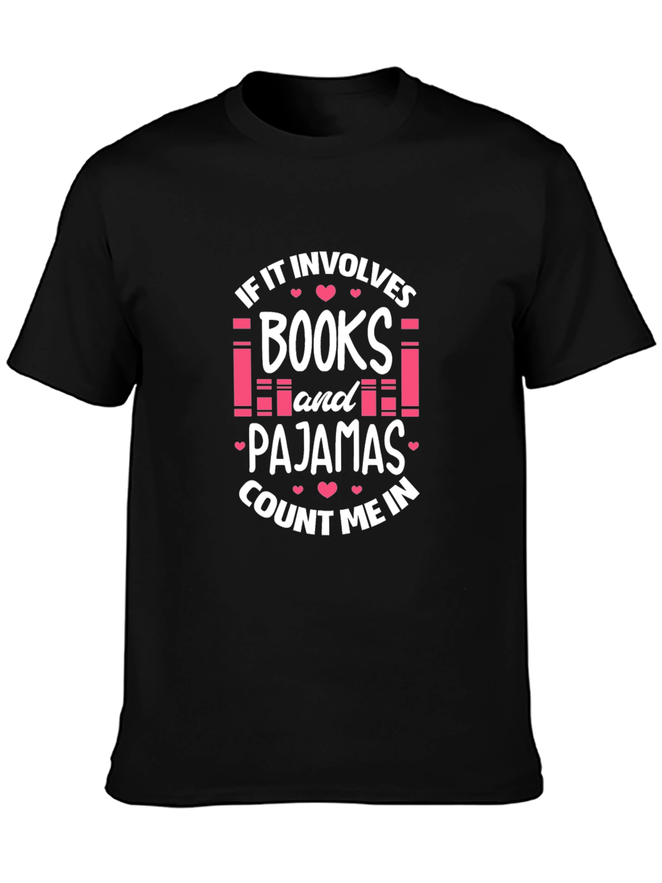 Books and Pajamas T-Shirt - Reading Lover Tee