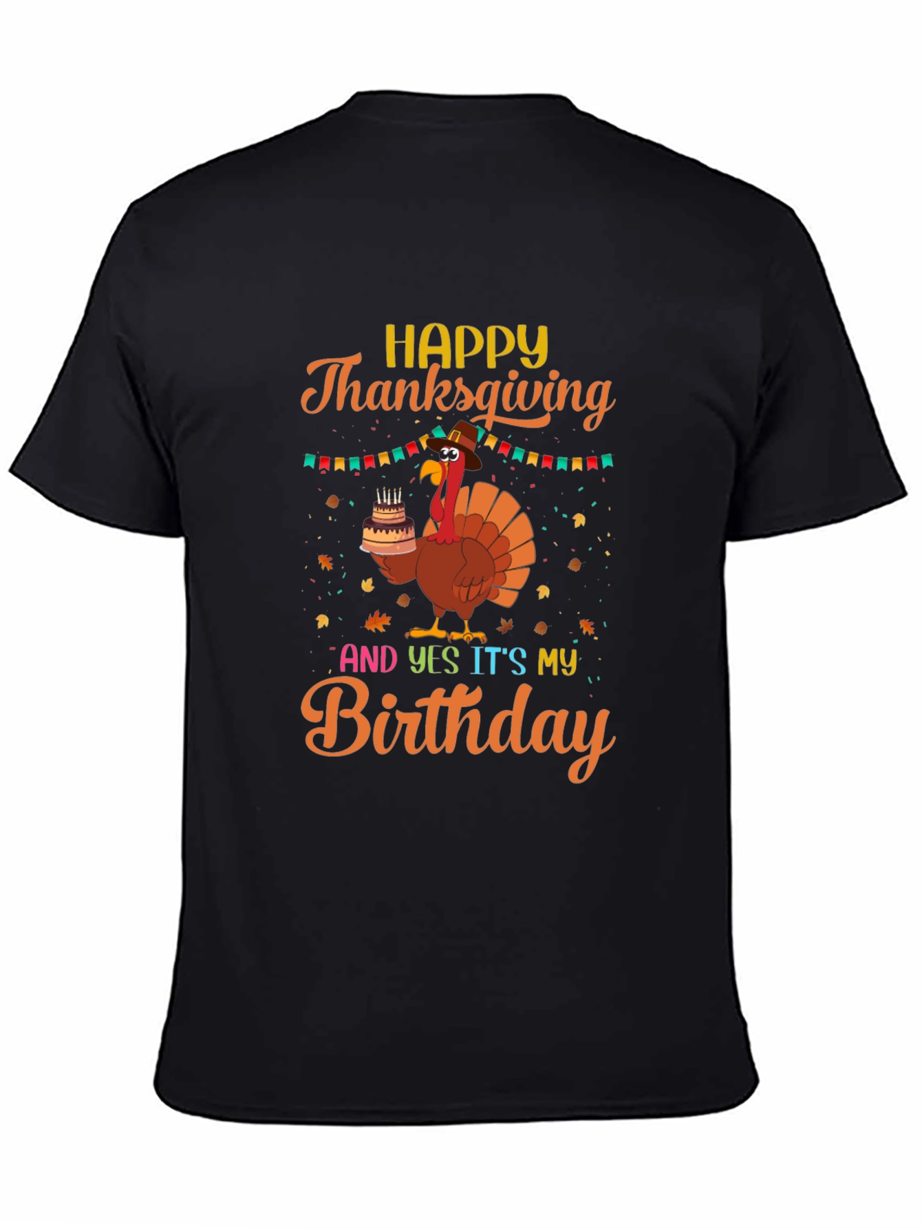 Thanksgiving Birthday Turkey T-Shirt