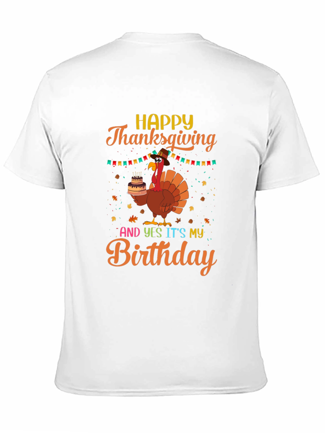Thanksgiving Birthday Turkey T-Shirt