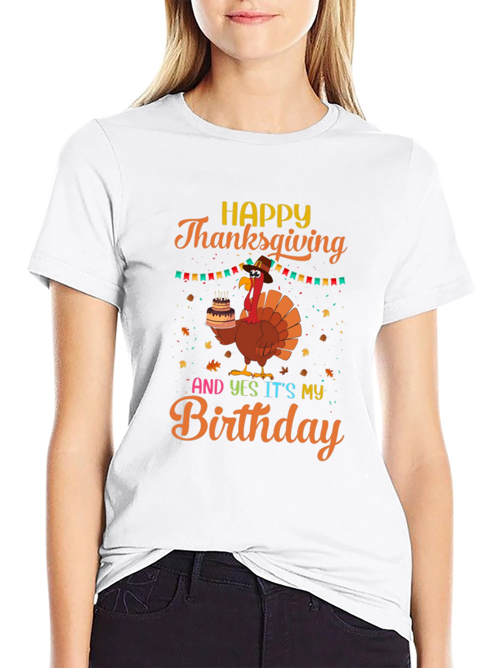 Thanksgiving Birthday Turkey T-Shirt
