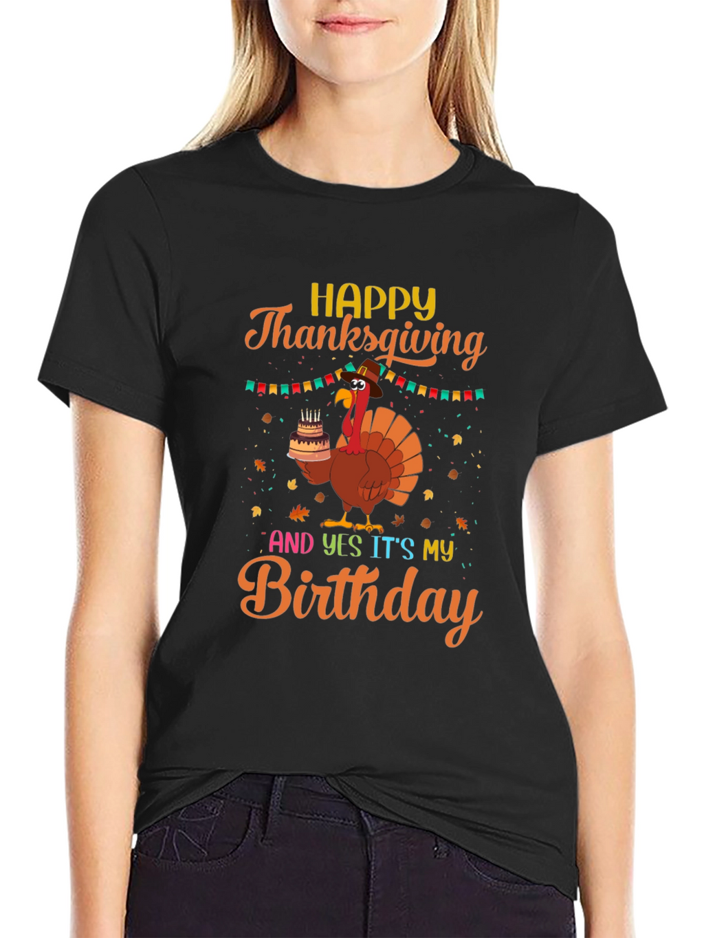 Thanksgiving Birthday Turkey T-Shirt