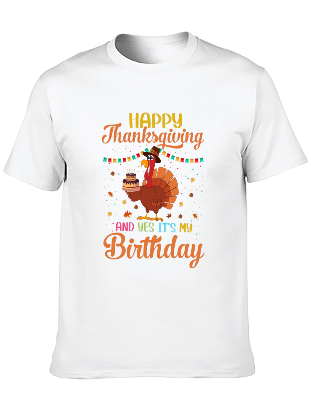 Thanksgiving Birthday Turkey T-Shirt