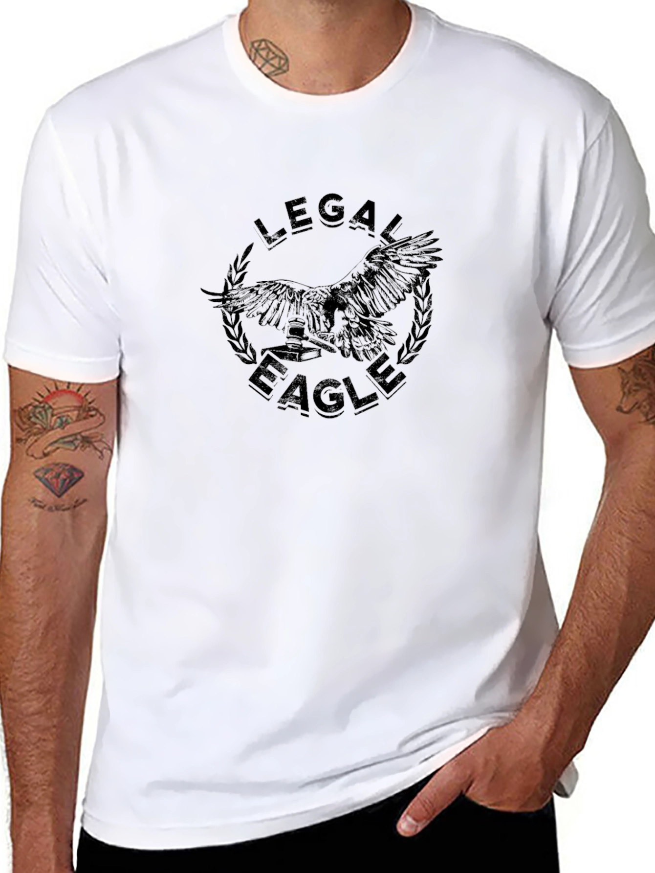 Legal Eagle Black T-Shirt - Lawyer Gift