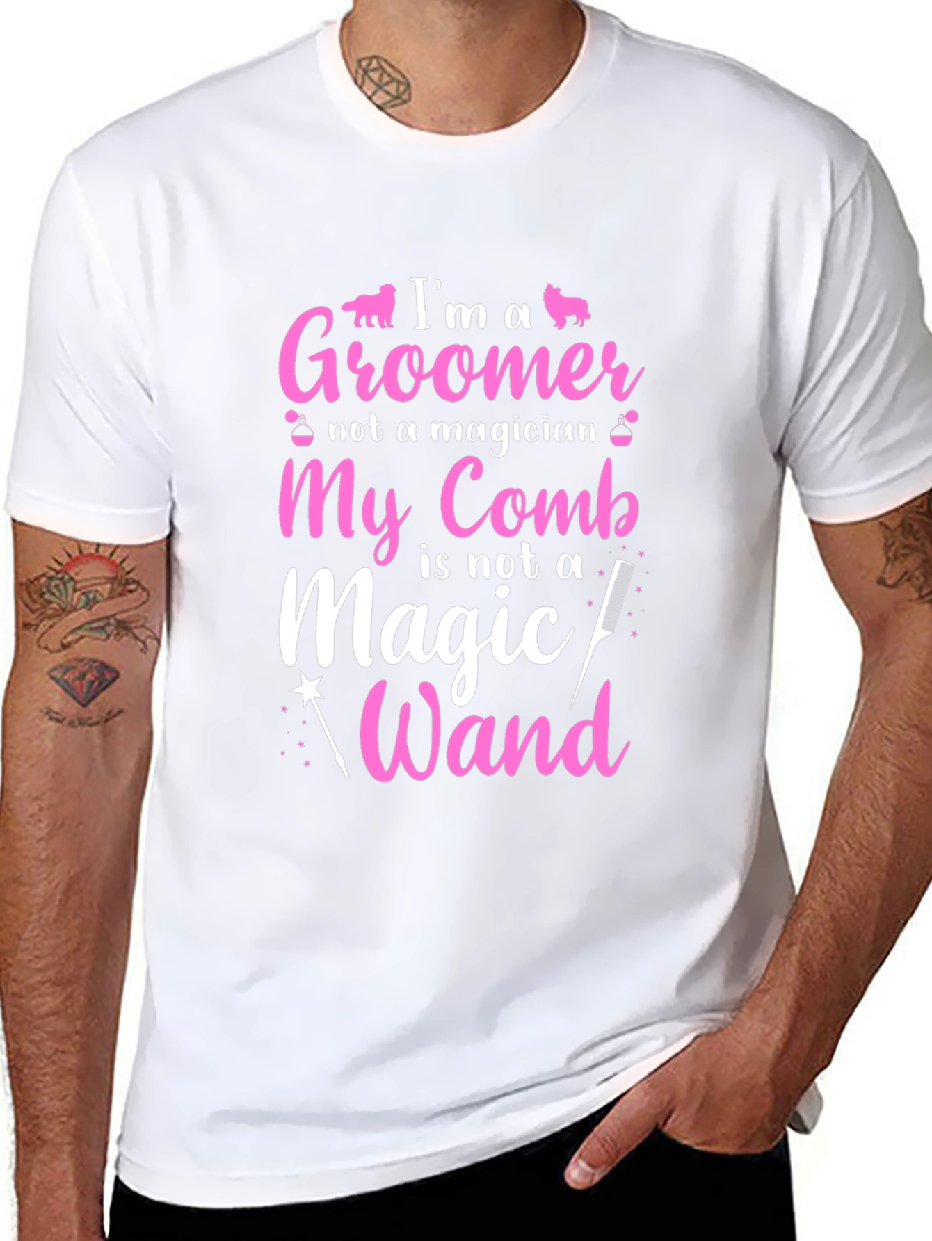 Groomer T-Shirt: Im a Groomer Not a Magician