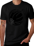 Abstract Onion Graphic Print T-Shirt