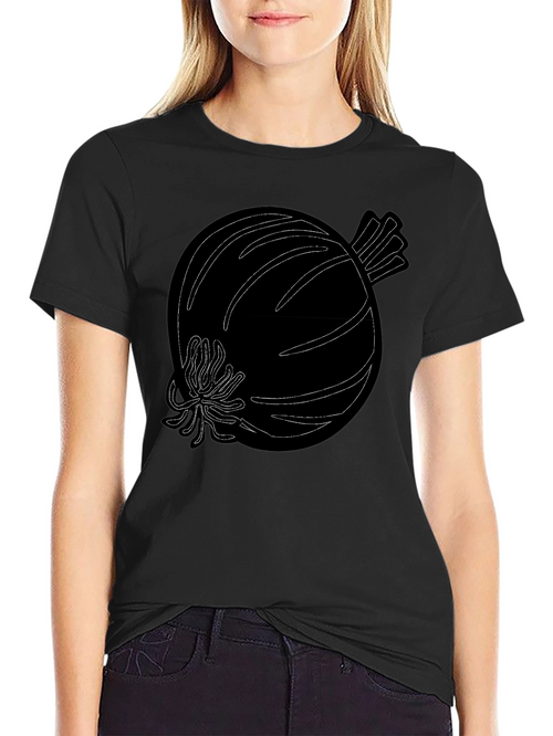 Abstract Onion Graphic Print T-Shirt