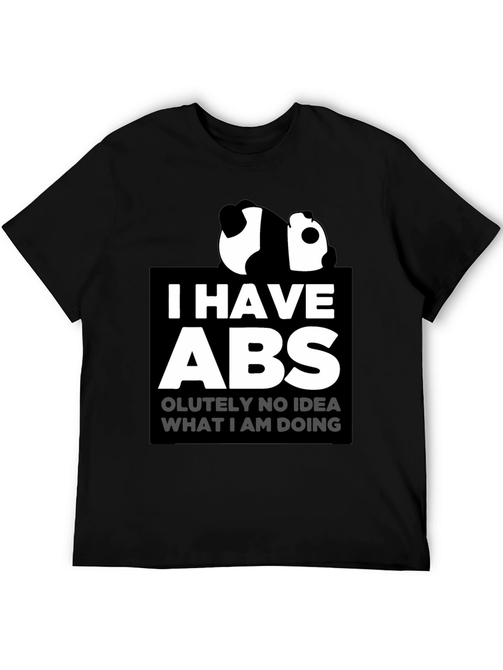 Funny Panda I Have Abs Graphic T-Shirt