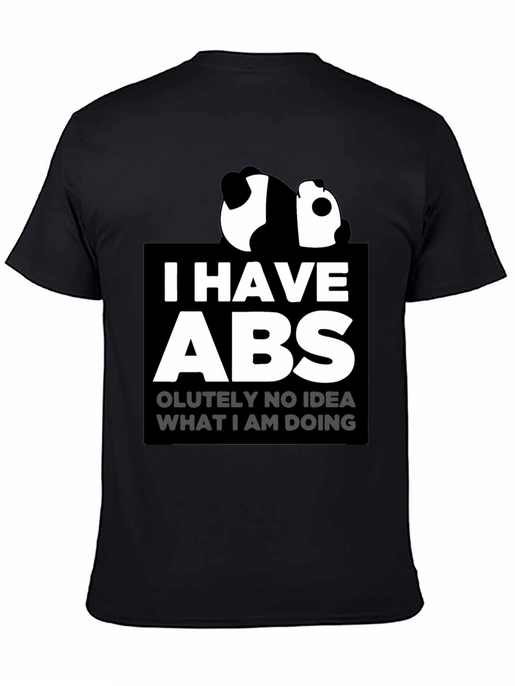 Funny Panda I Have Abs Graphic T-Shirt