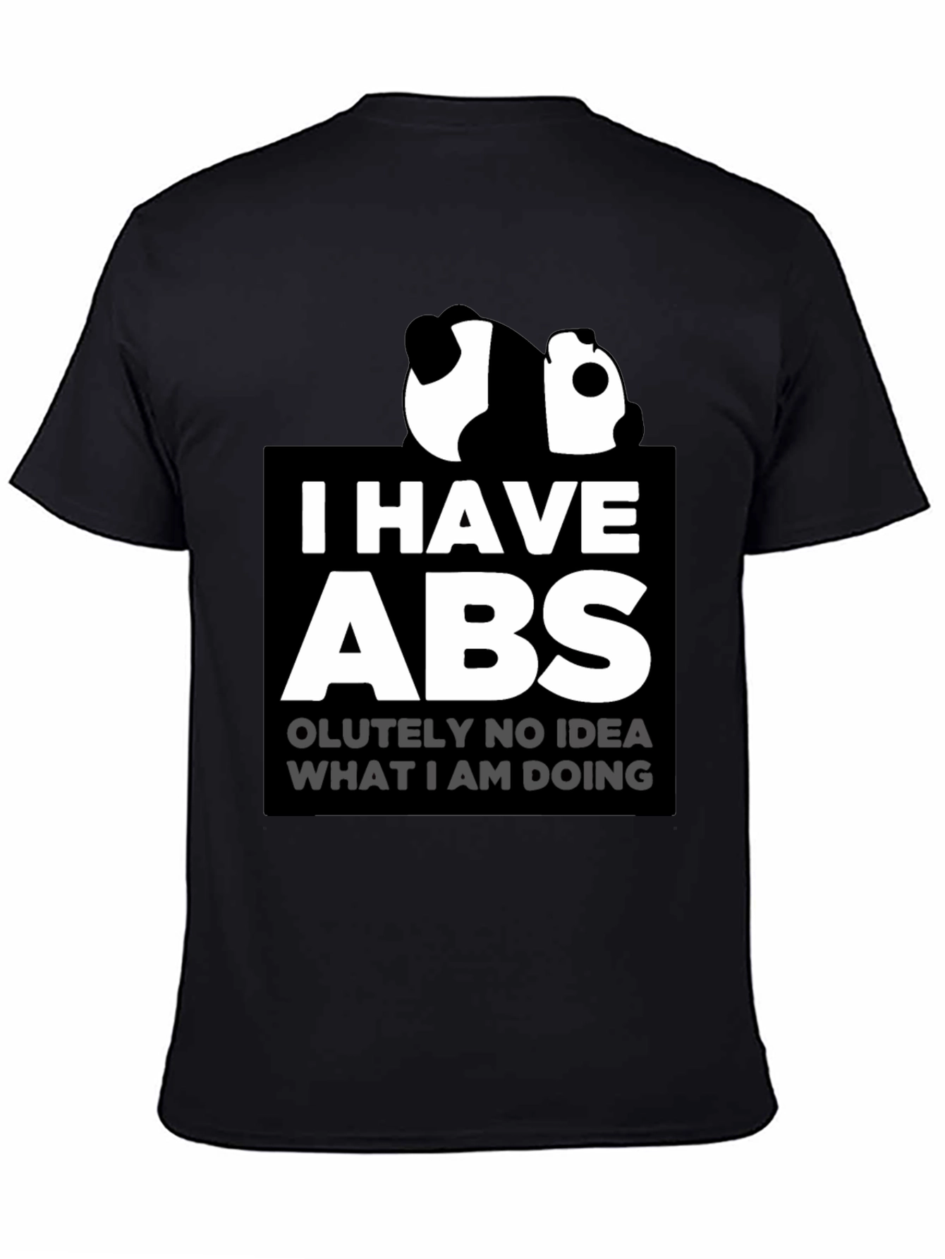 Funny Panda I Have Abs Graphic T-Shirt