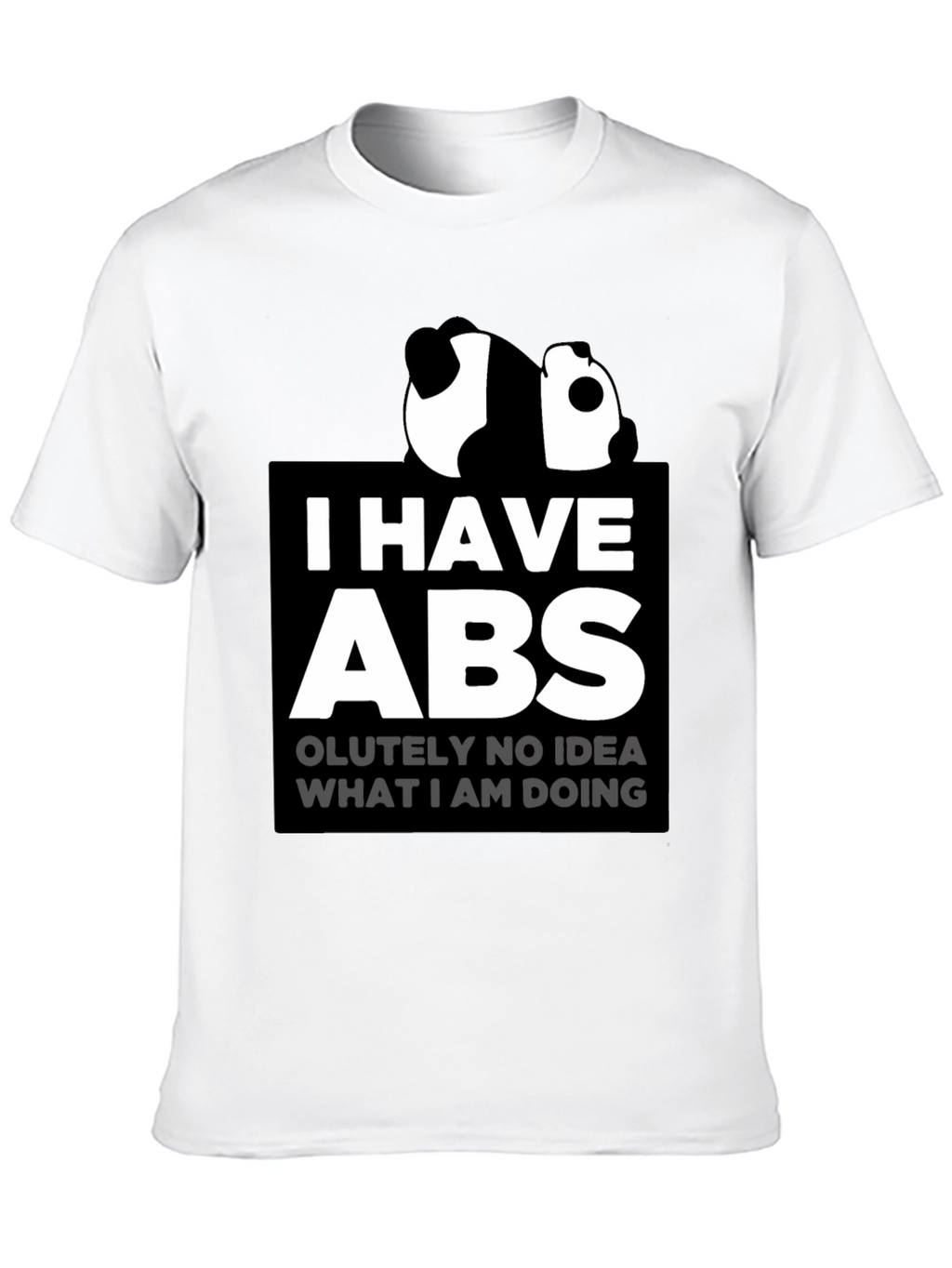 Funny Panda I Have Abs Graphic T-Shirt