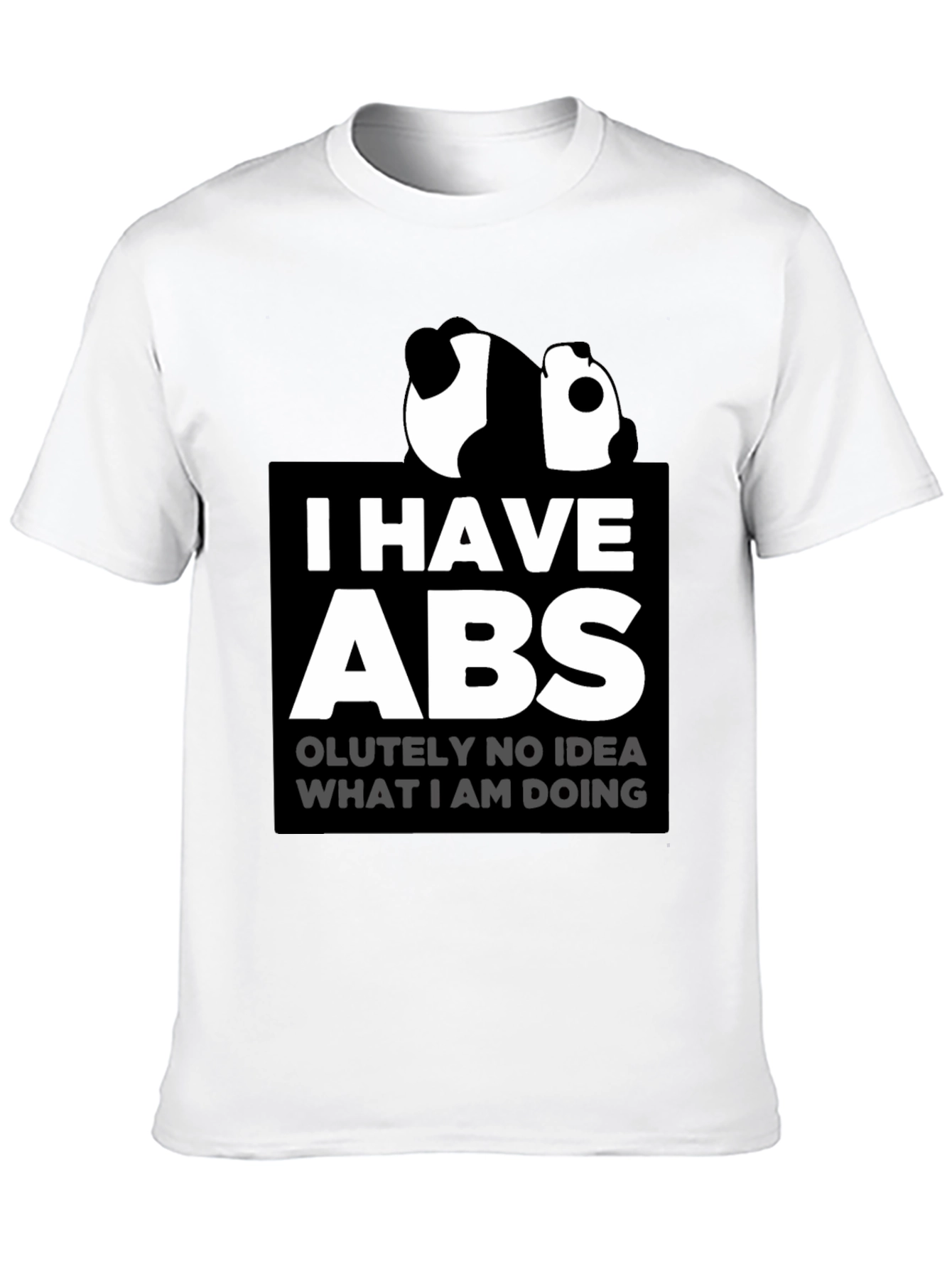 Funny Panda I Have Abs Graphic T-Shirt