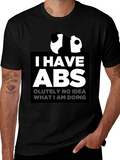 Funny Panda I Have Abs Graphic T-Shirt