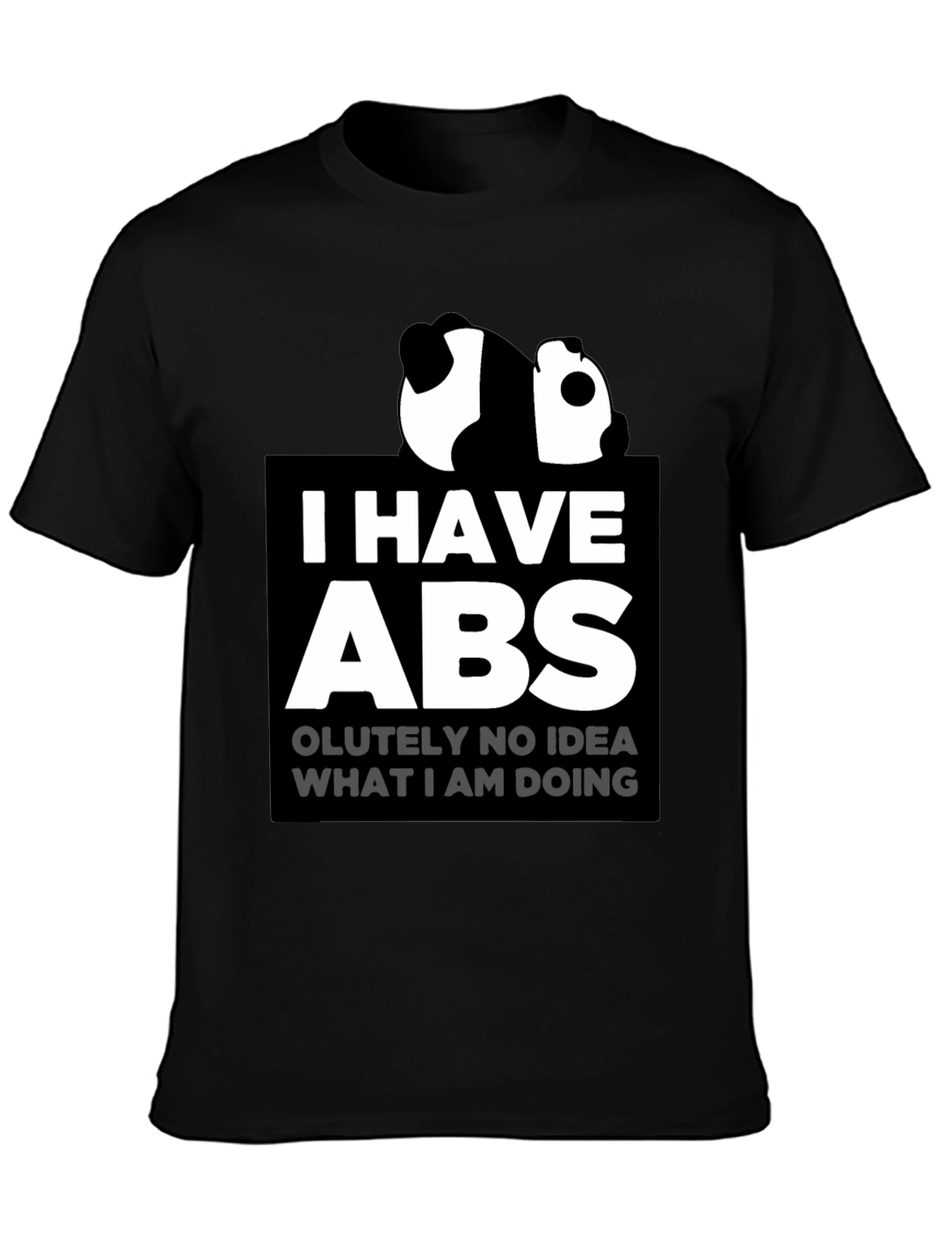 Funny Panda I Have Abs Graphic T-Shirt