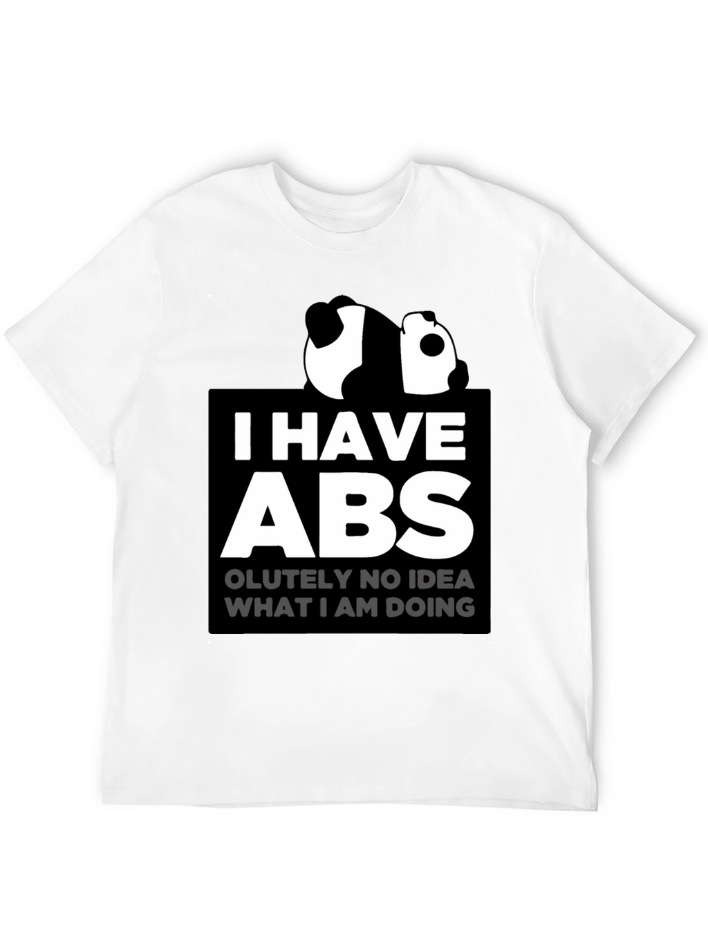 Funny Panda I Have Abs Graphic T-Shirt