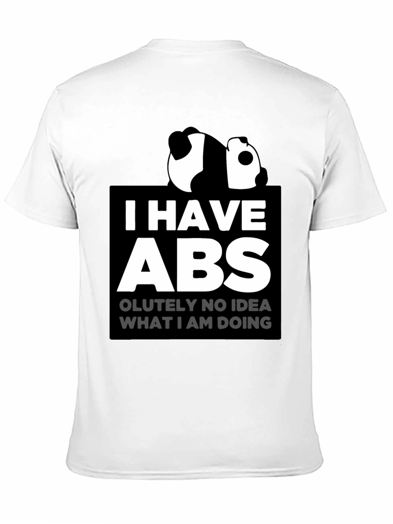 Funny Panda I Have Abs Graphic T-Shirt