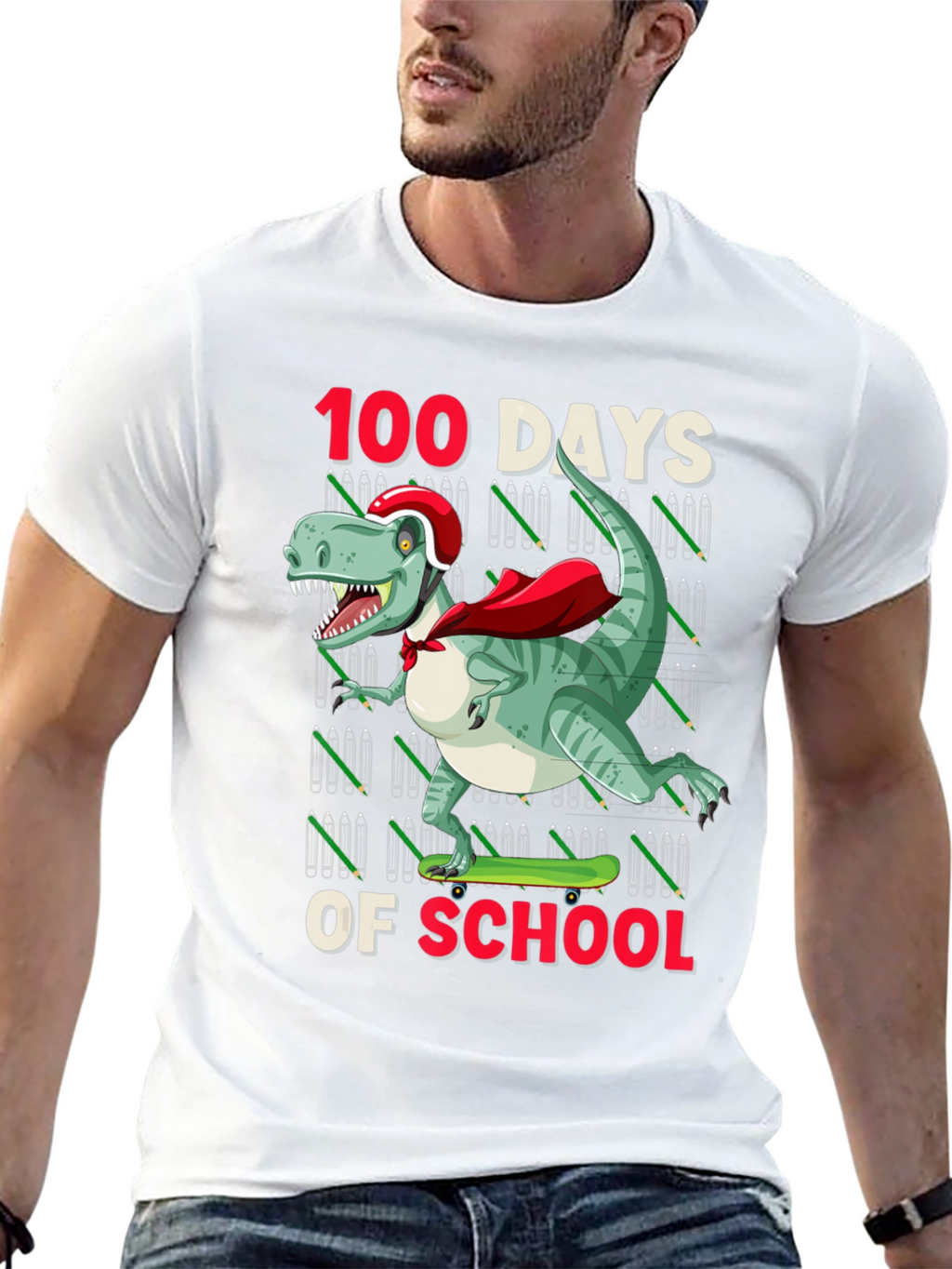 100 Days of School Dinosaur T-Shirt