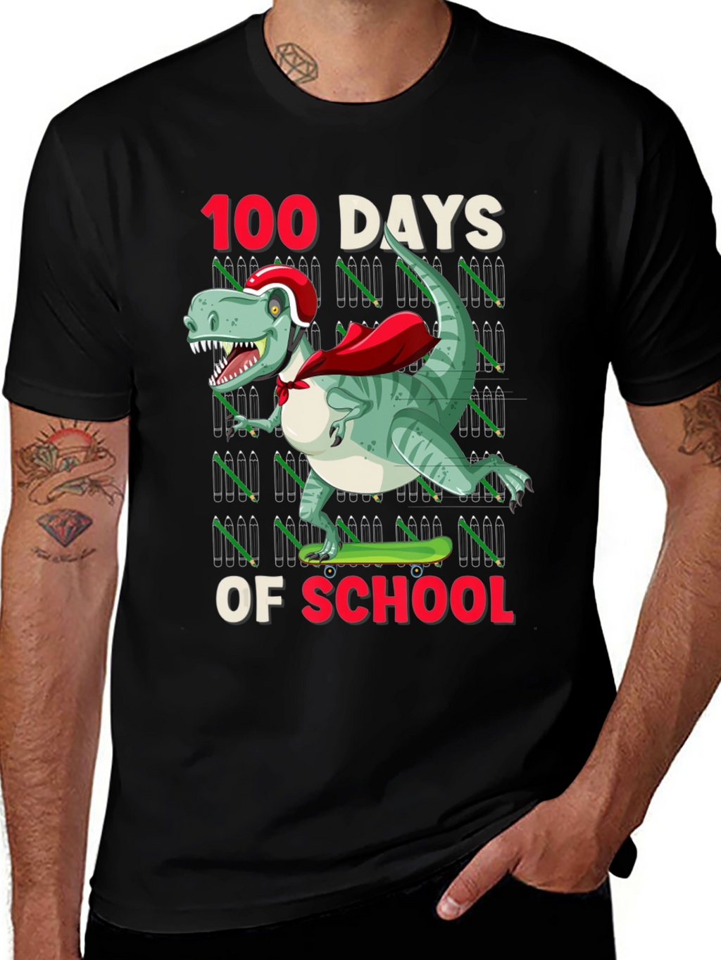 100 Days of School Dinosaur T-Shirt