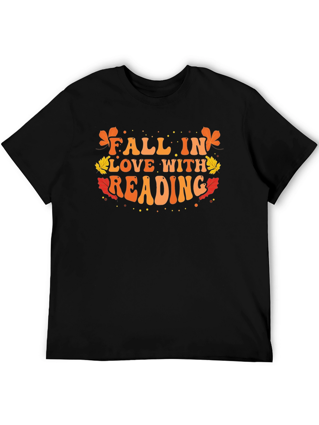 Fall in Love With Reading Black T-Shirt