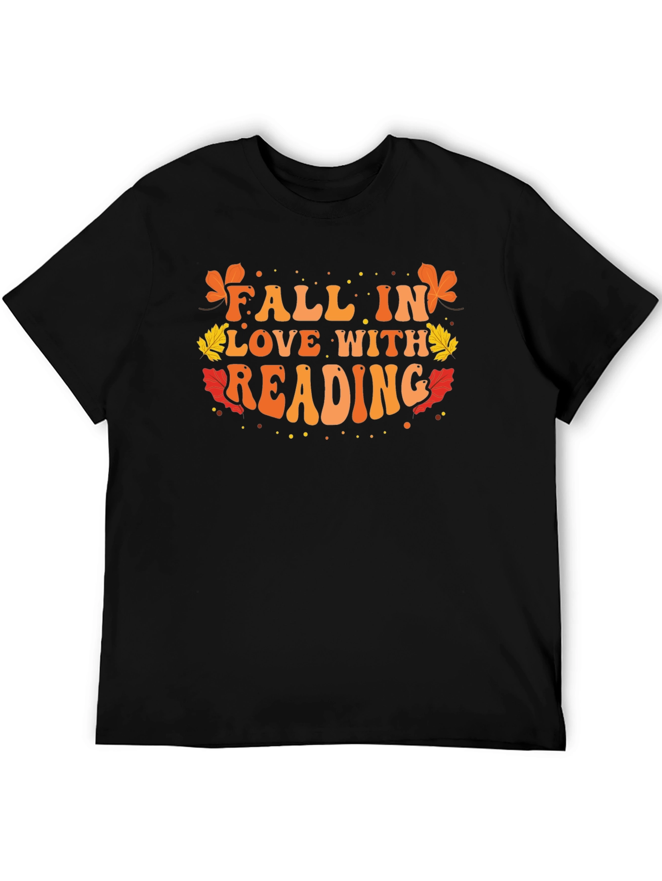 Fall in Love With Reading Black T-Shirt