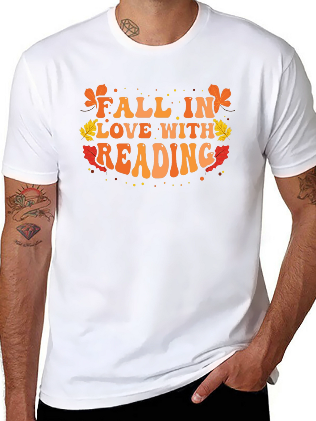 Fall in Love With Reading Black T-Shirt