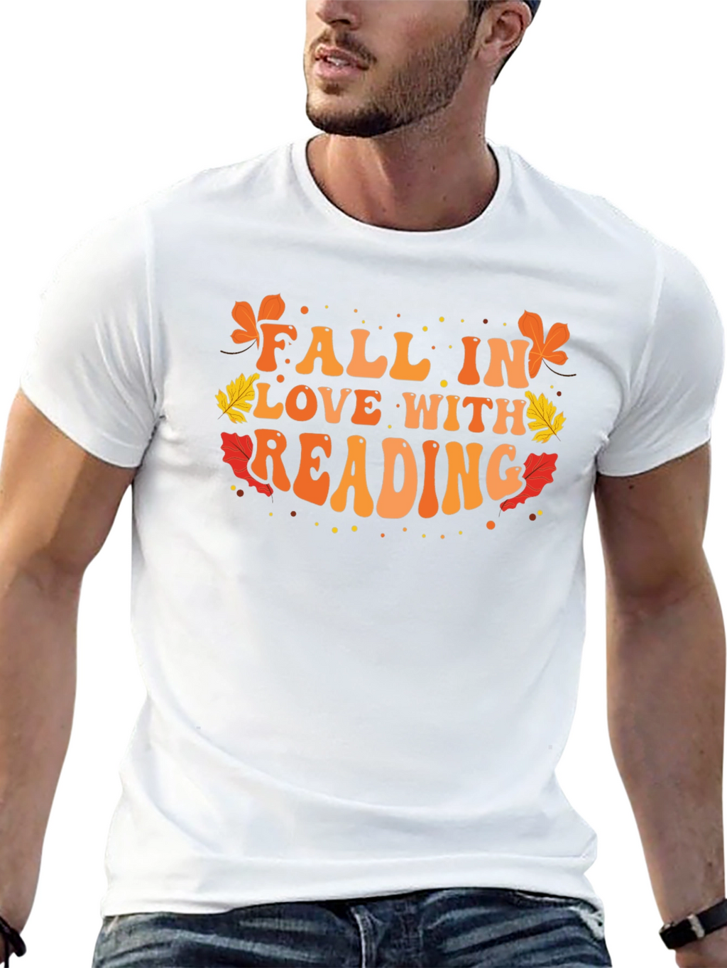 Fall in Love With Reading Black T-Shirt