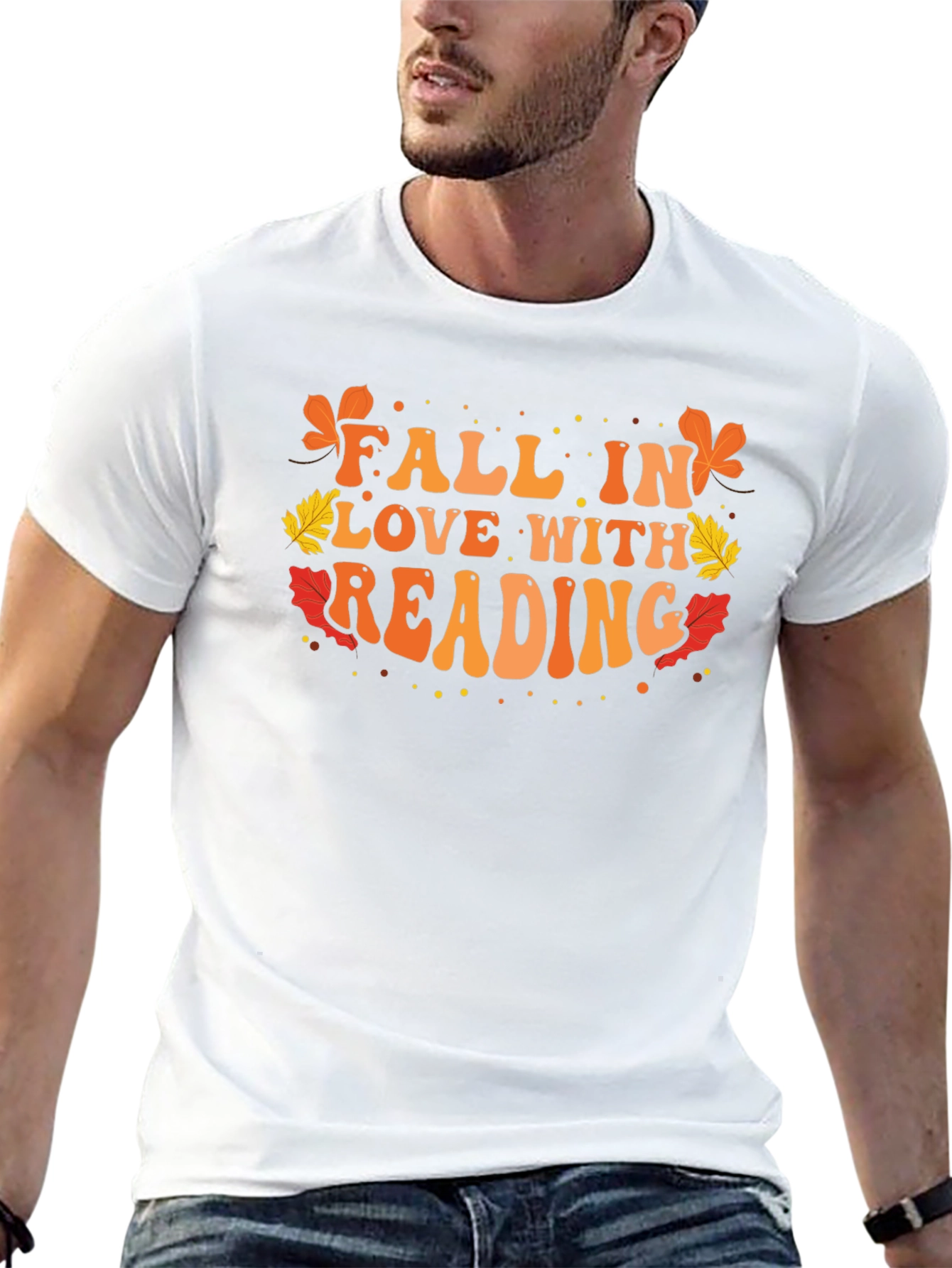 Fall in Love With Reading Black T-Shirt