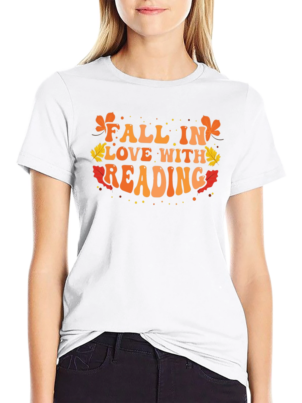 Fall in Love With Reading Black T-Shirt