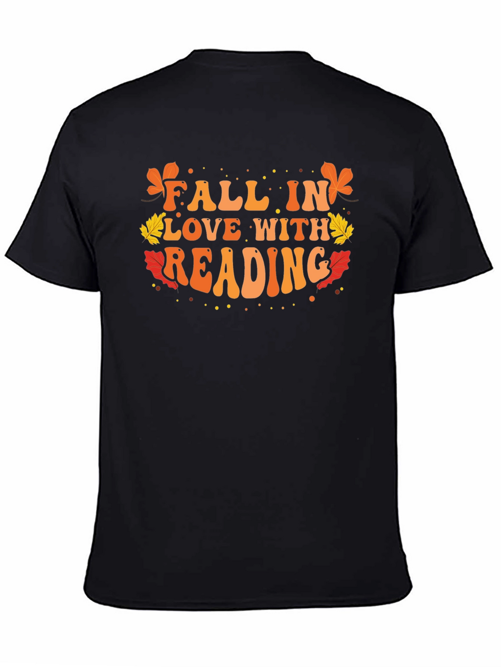 Fall in Love With Reading Black T-Shirt