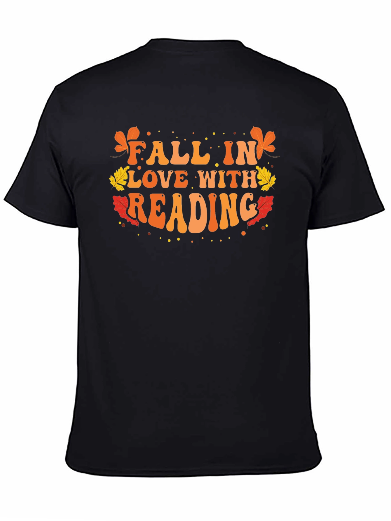 Fall in Love With Reading Black T-Shirt