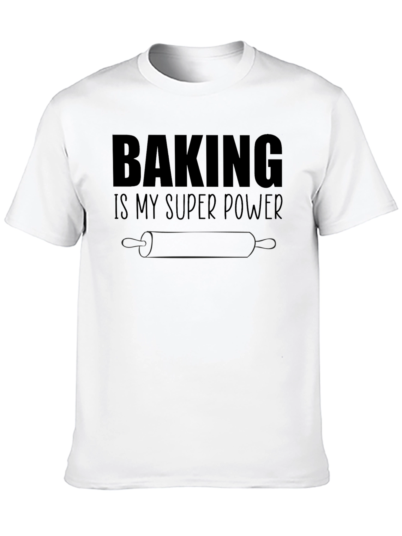 Baking is My Superpower Black Graphic Tee