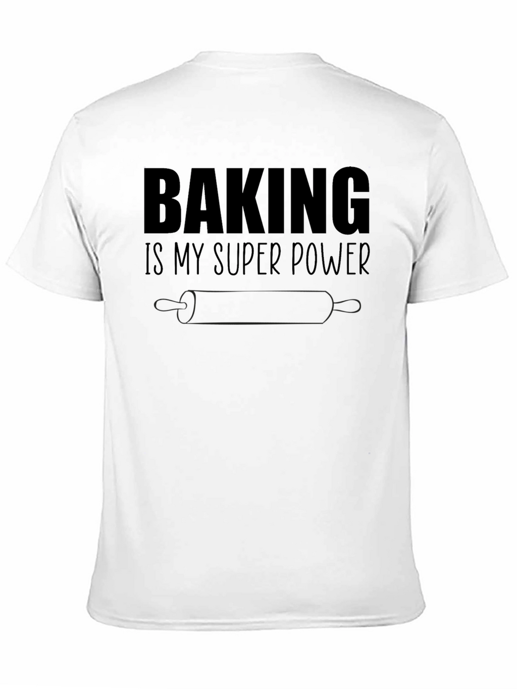 Baking is My Superpower Black Graphic Tee