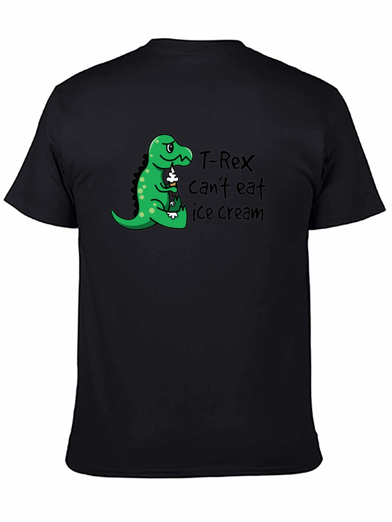 T-Rex Cant Eat Ice Cream Graphic T-Shirt