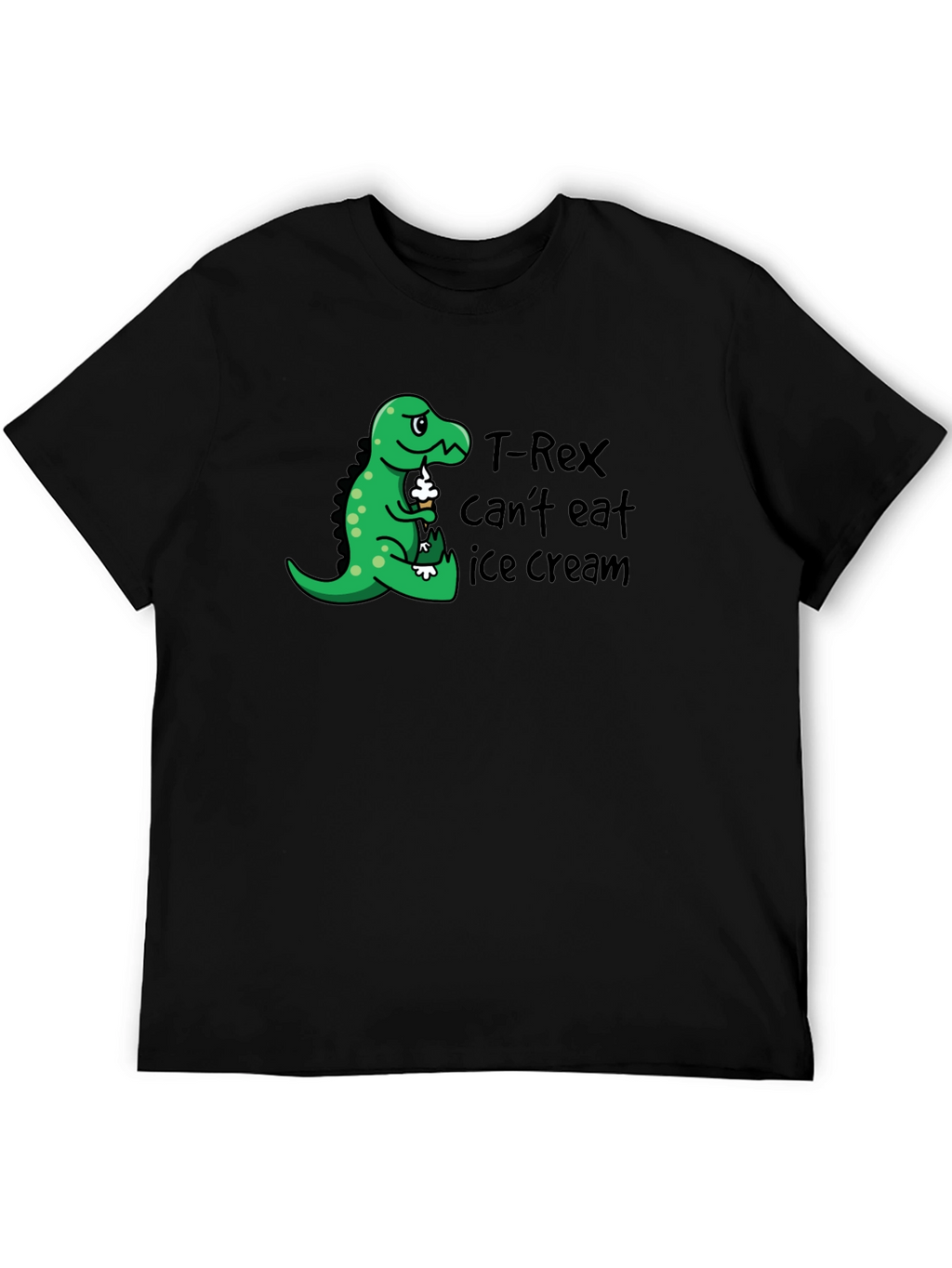 T-Rex Cant Eat Ice Cream Graphic T-Shirt