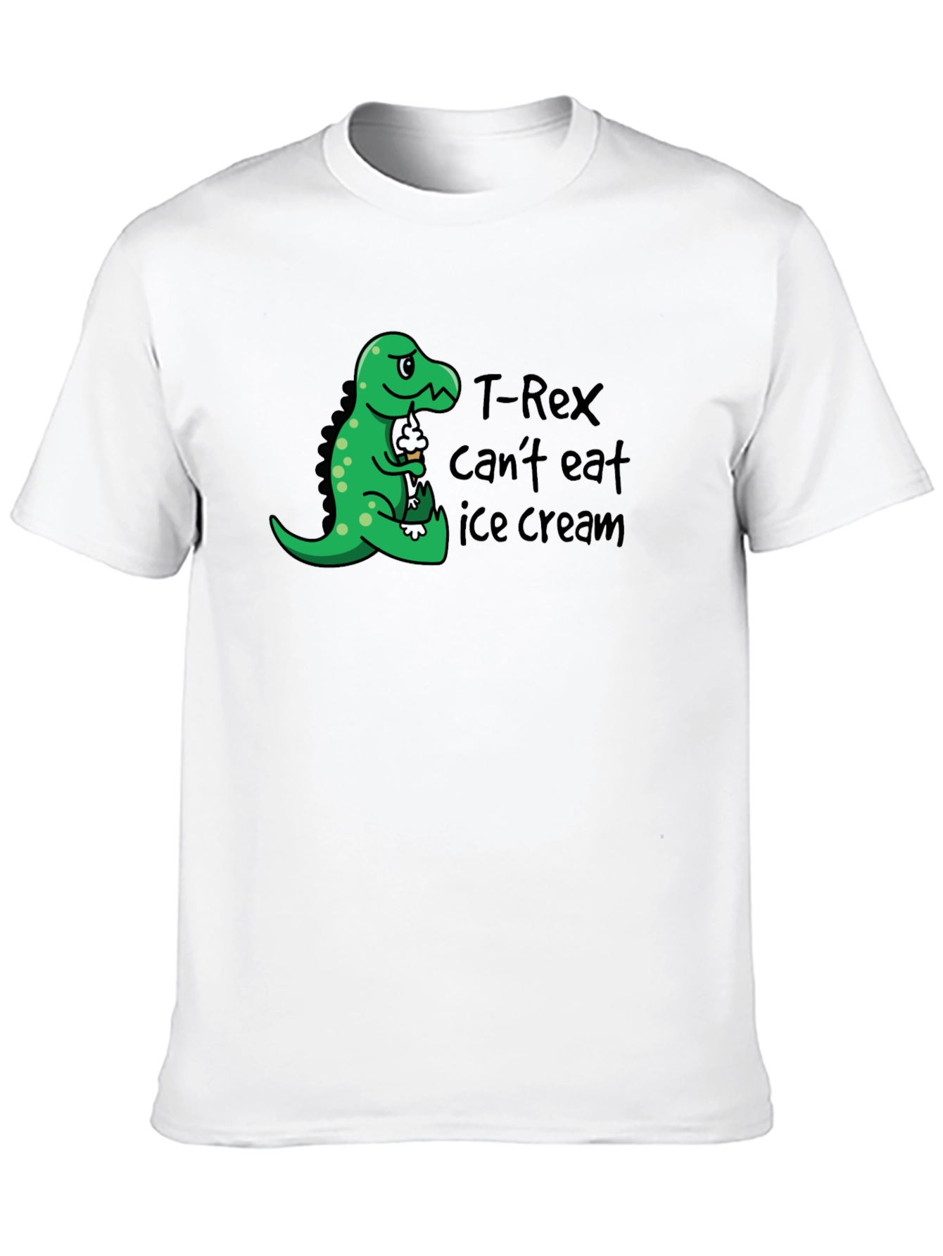 T-Rex Cant Eat Ice Cream Graphic T-Shirt