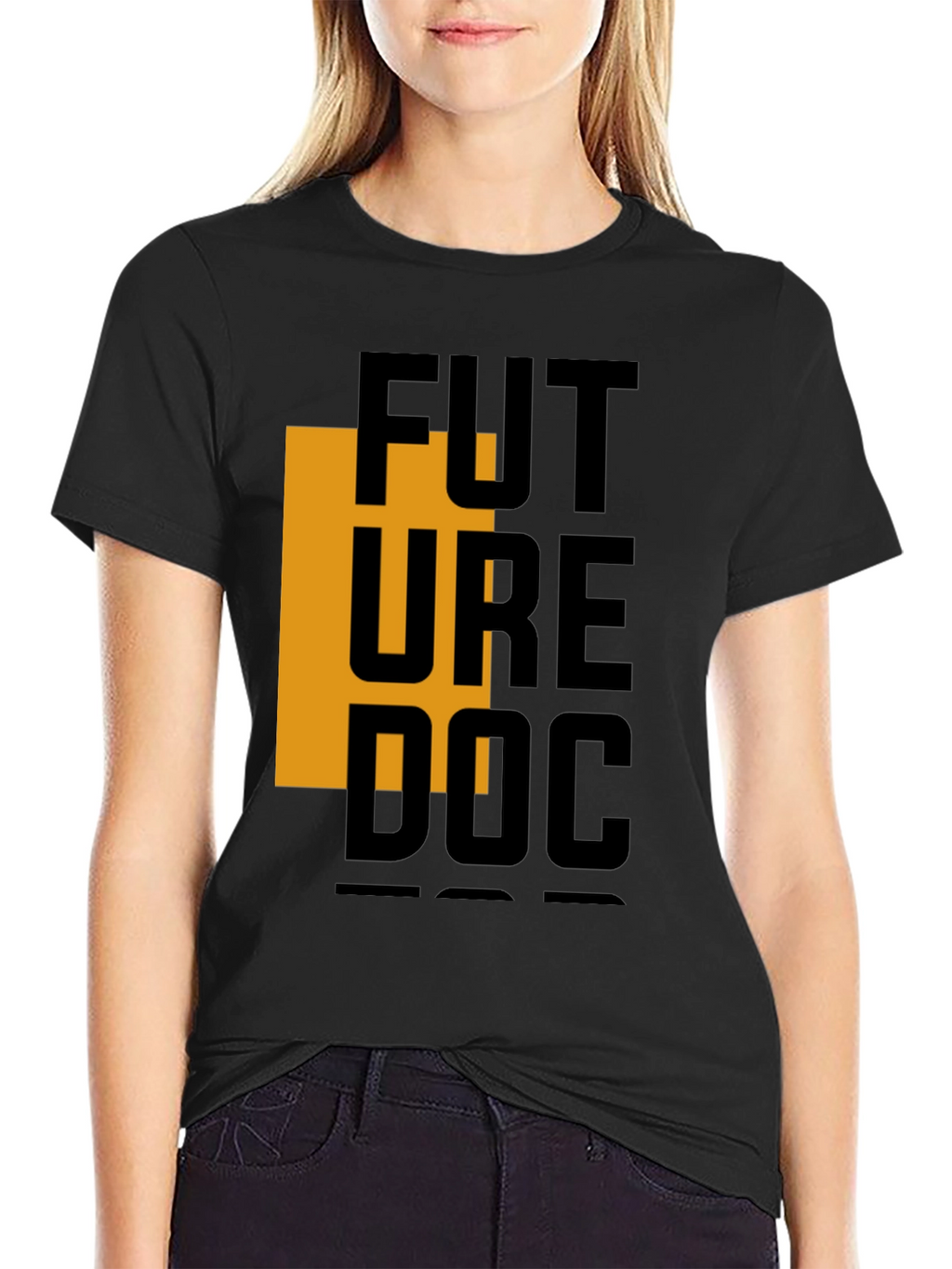 Future Doctor Graphic Tee - Black