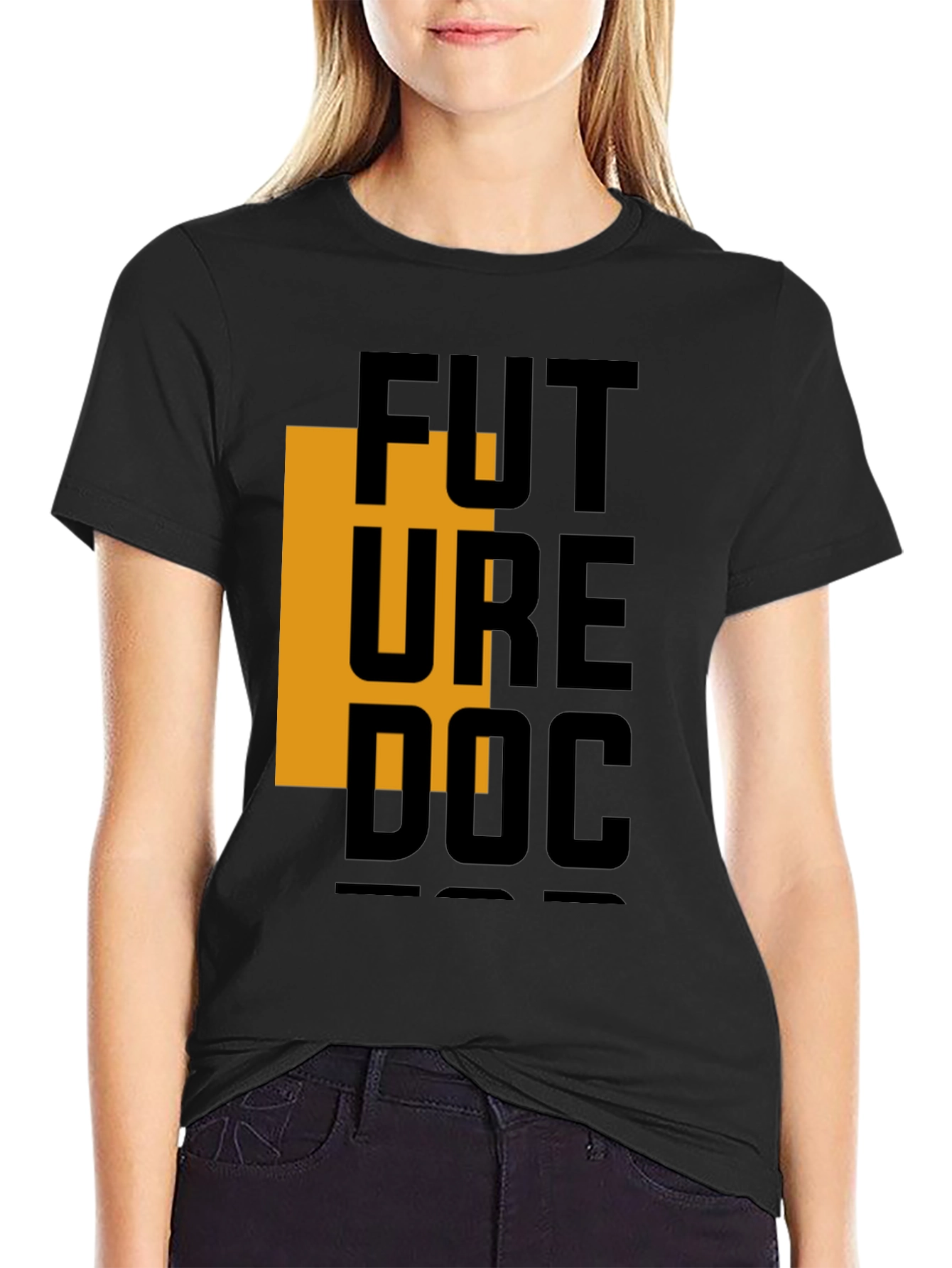 Future Doctor Graphic Tee - Black